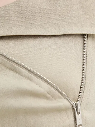 Nanushka Asymmetric Zip-up Dress In Neutral