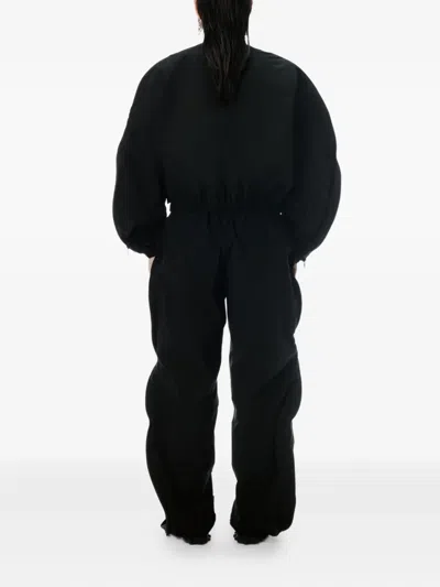 Alexander Wang Draped Track Pants In Black