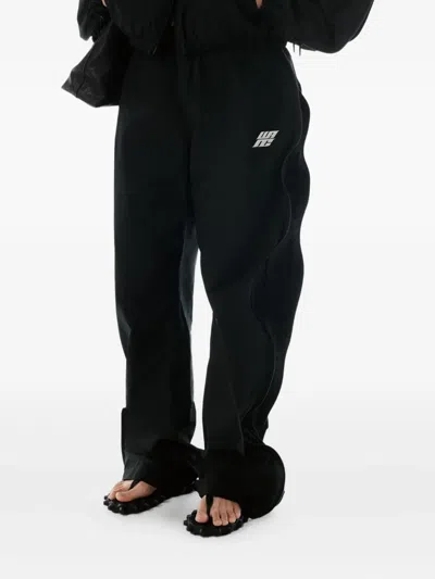 Alexander Wang Draped Track Pants In Black