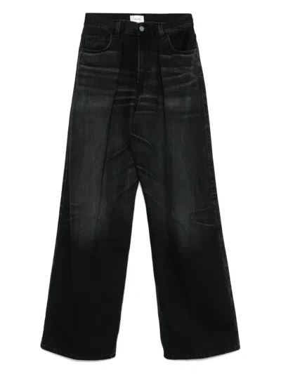 Haikure Candy Pleated Jeans In Black