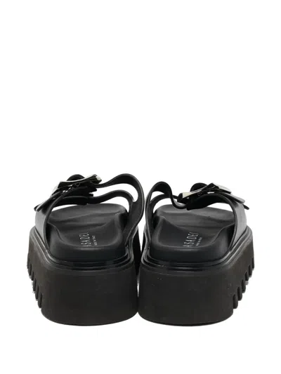 Pre-owned Casadei Vintage Buckle Platform Sandals