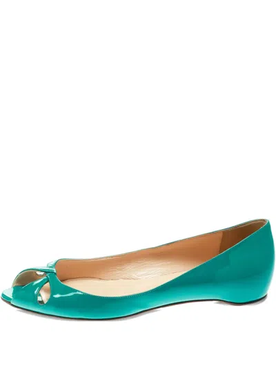 Pre-owned Christian Louboutin Un Voilier Ballet Flats