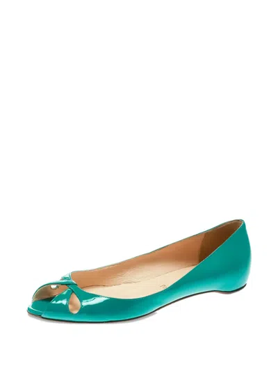 Pre-owned Christian Louboutin Un Voilier Ballet Flats