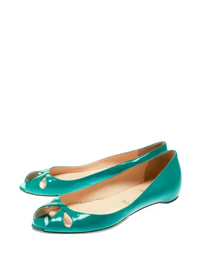 Pre-owned Christian Louboutin Un Voilier Ballet Flats