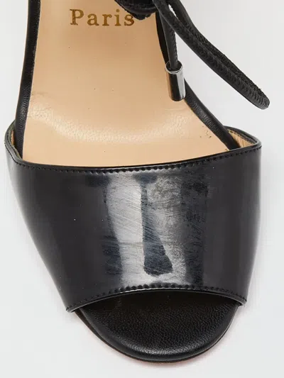 Pre-owned Christian Louboutin Laced Suede Sandals