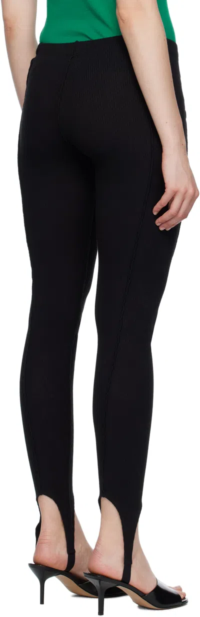 Baserange Sync Ribbed Stirrup Leggings In Black