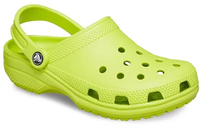 Crocs Unisex Classic Clogs In Neon Yellow In Yellow