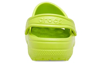 Crocs Unisex Classic Clogs In Neon Yellow In Yellow