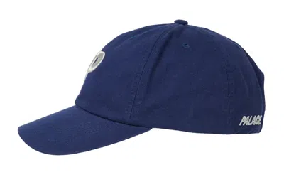 Palace P 6-panel Logo Cap 'navy' In Blue