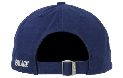 Palace P 6-panel Logo Cap 'navy' In Blue