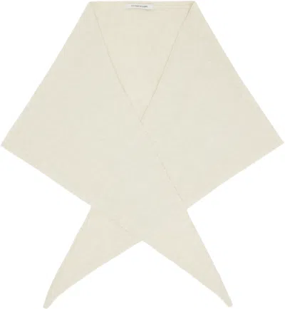 Le17septembre Off-white Cashmere Blend Muffler Scarf
