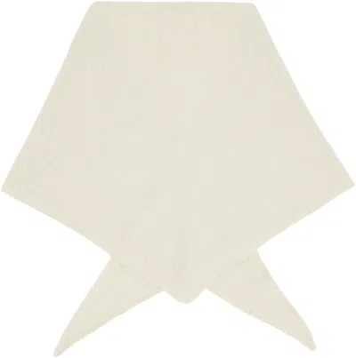 Le17septembre Off-white Cashmere Blend Muffler Scarf