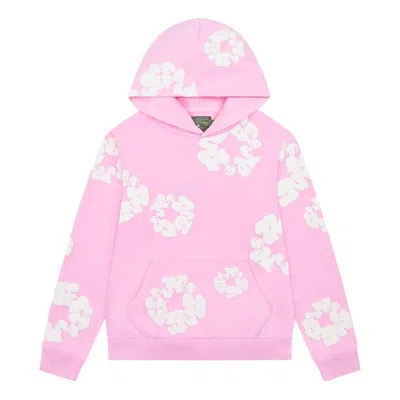 Denim Tears Cotton Wreath Hoodie 'pink White' In Multi