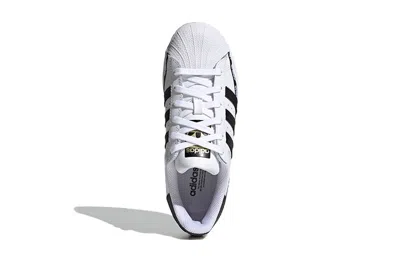 Adidas Originals (gs) Adidas Superstar J 'wordmark Heel Stripe - Cloud White'