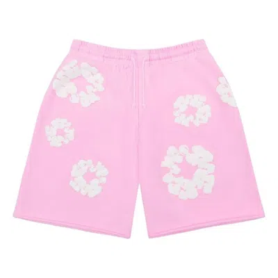 Denim Tears The Cotton Wreath Track Shorts In Pink