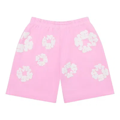Denim Tears The Cotton Wreath Track Shorts In Pink