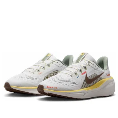 Nike (gs)  Air Zoom Pegasus 41 'white Mink Brown Soft Yellow'