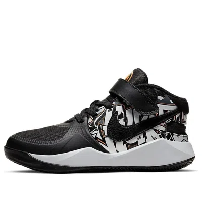 Nike (ps)  Team Hustle D 9 Flyease 'black White Bright Orange'