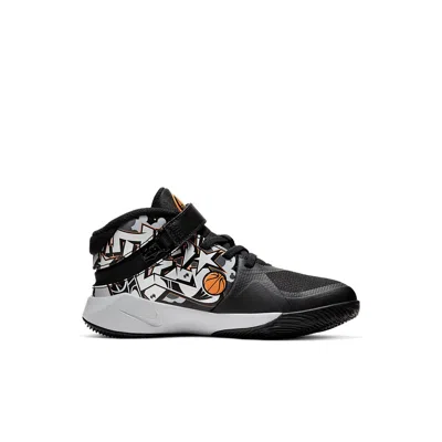 Nike (ps)  Team Hustle D 9 Flyease 'black White Bright Orange'