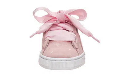 Puma Suede Heart Valentine Jr Pink In Multi