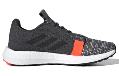 Adidas Originals (gs) Adidas Senseboost Go J 'solar Red' In Black