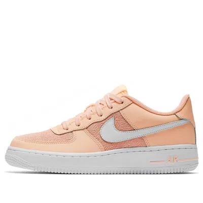 Nike (gs)  Air Force 1 Lv8 'pink Blue' In Orange