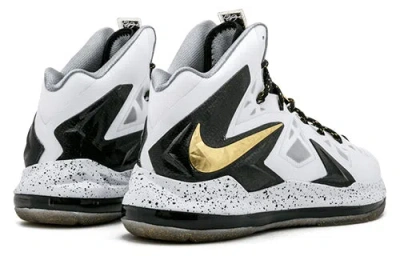 Nike Lebron 10 P.s. Elite+ 'white Gold Black' In White