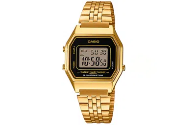 Casio Standard Vintage Dial Steel Link Band En Waterproof Unisex Mens Gold Digital