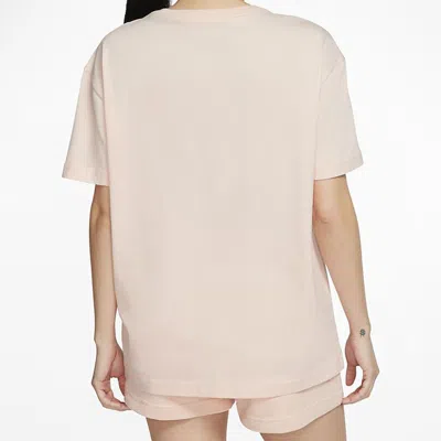 Nike (wmns)  Sportswear Love Sunglasses Printing Pocket Short Sleeve Washed 'coral Red' In Pink