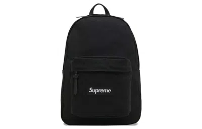 Supreme Canvas Backpack 'black White'
