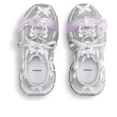 Balenciaga (wmns)  3xl Lace Mule In 'white Light Pink' In Neutral