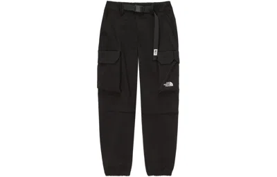The North Face Rip Sto Checked Cargo Pants With Removable Hem In Black