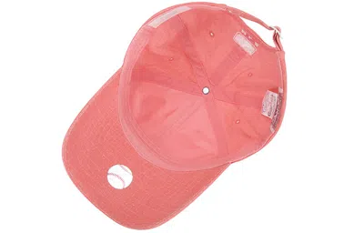 Mlb Ny Small Label Cap Baseball Cap Pink White