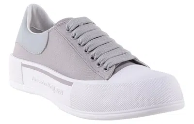 Alexander Mcqueen Panelled Low-top Trainers In Blue