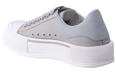 Alexander Mcqueen Panelled Low-top Trainers In Blue