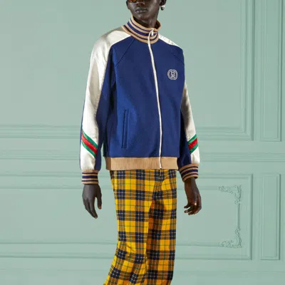 Gucci Giacca Bomber Jacket In Blue