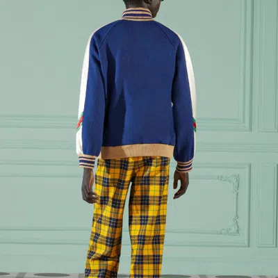 Gucci Giacca Bomber Jacket In Blue