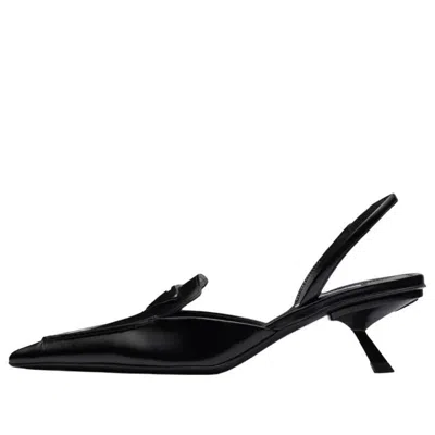 Prada (wmns)  Brushed Leather Slingback Pumps 'black'