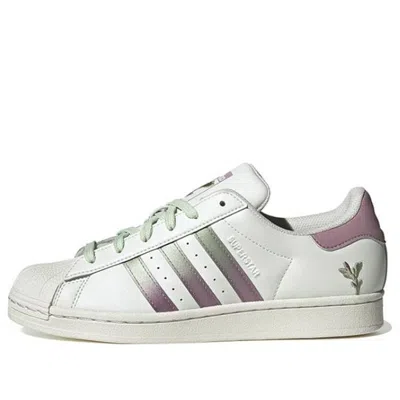 Adidas Originals (wmns) Adidas Superstar Shoes 'magic Mauve' In White