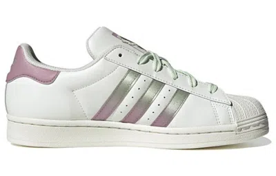 Adidas Originals (wmns) Adidas Superstar Shoes 'magic Mauve' In White