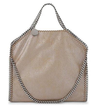 Shop Stella Mccartney Falabella Faux-leather Shoulder Bag In Redwood