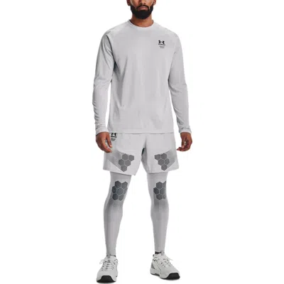 Under Armour Armourprint Woven Shorts 'white Grey' In Gray