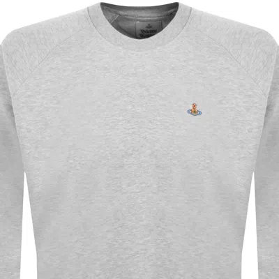 Vivienne Westwood Raglan Sleeve Grey Cotton Sweatshirt