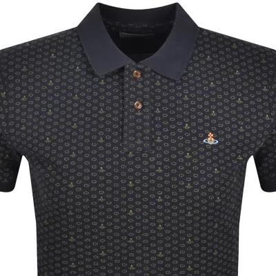 Vivienne Westwood Polo In Piquet Stampato   Uomo