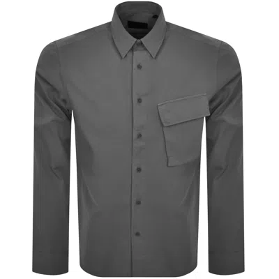 Belstaff Scale Long Sleeved Shirt Grey In Gray