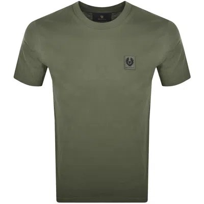 Belstaff Short Sleeve Logo T Shirt Olive