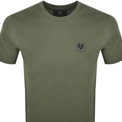 Belstaff Short Sleeve Logo T Shirt Olive