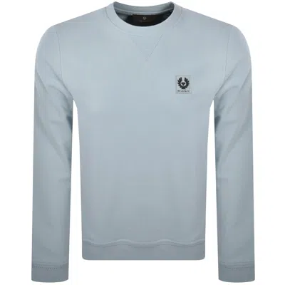 Belstaff Logo Patch Sweatshirt In Blue