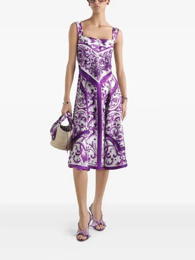 Dolce & Gabbana Majolica-print Midi Dress