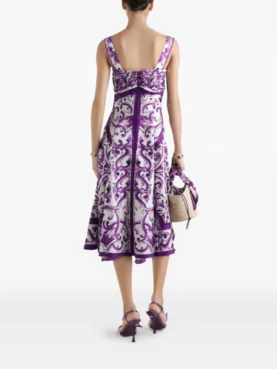 Dolce & Gabbana Majolica-print Midi Dress